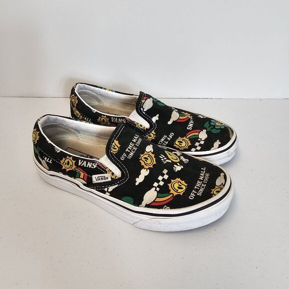 VANS Better Day Slip-on Skate Shoe Sneaker Mens 4.5 Womens 6 Low Smileys Rainbow - Picture 2 of 14